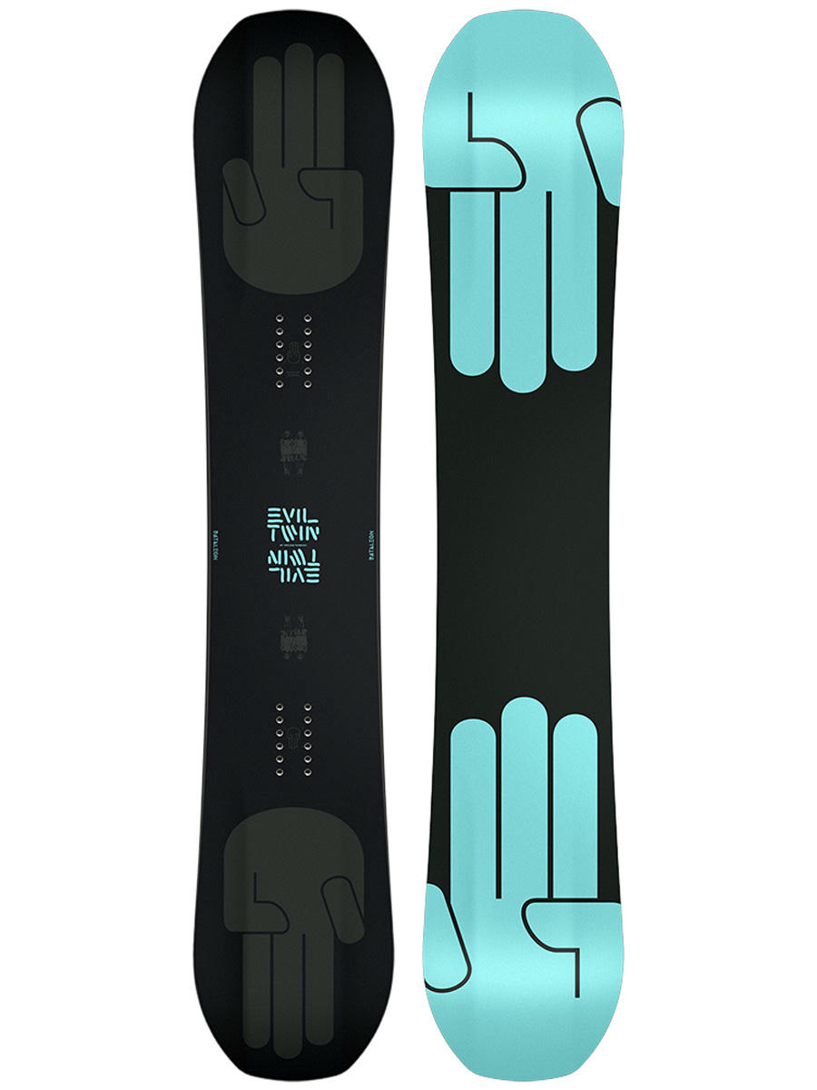 Mens Bataleon Snowboard Evil Twin black black teal