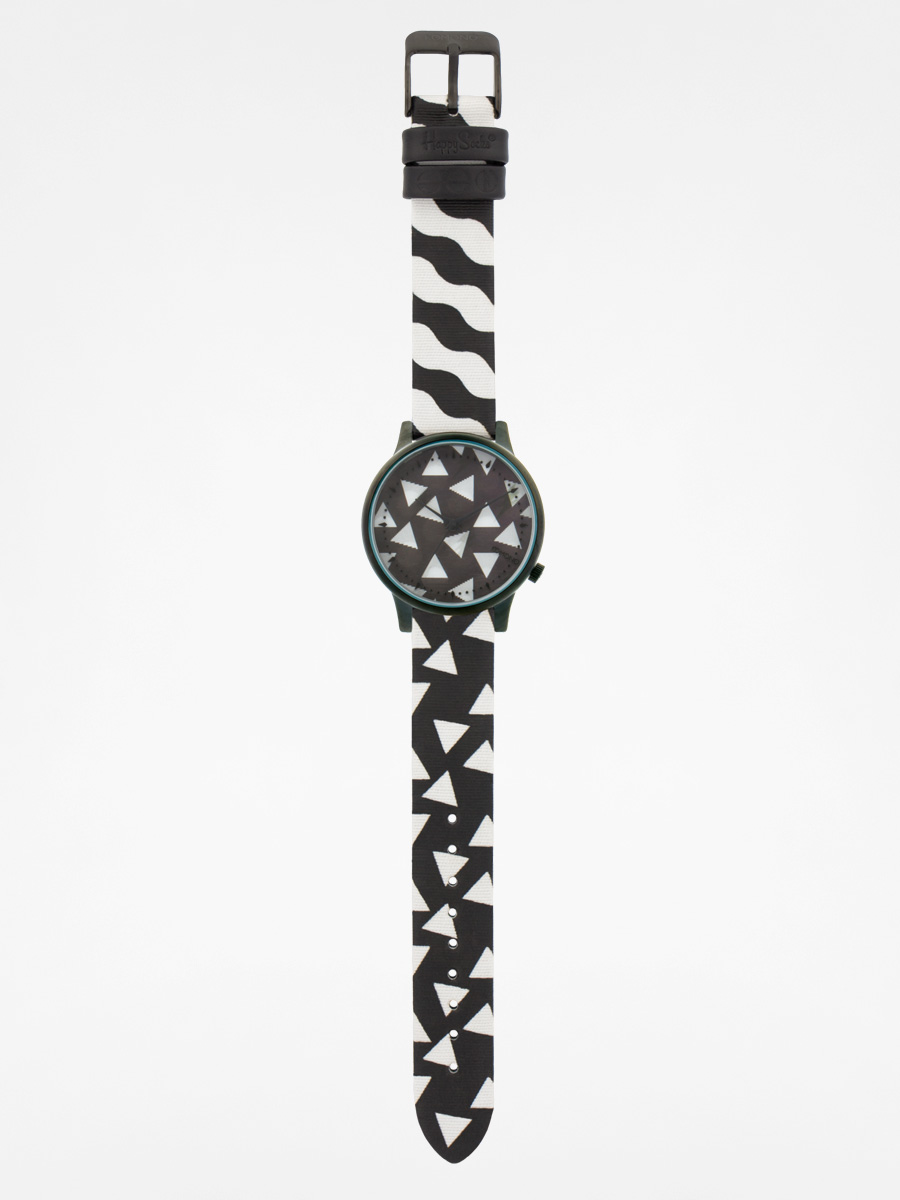 Komono Watch Estelle Happy Socks black black white