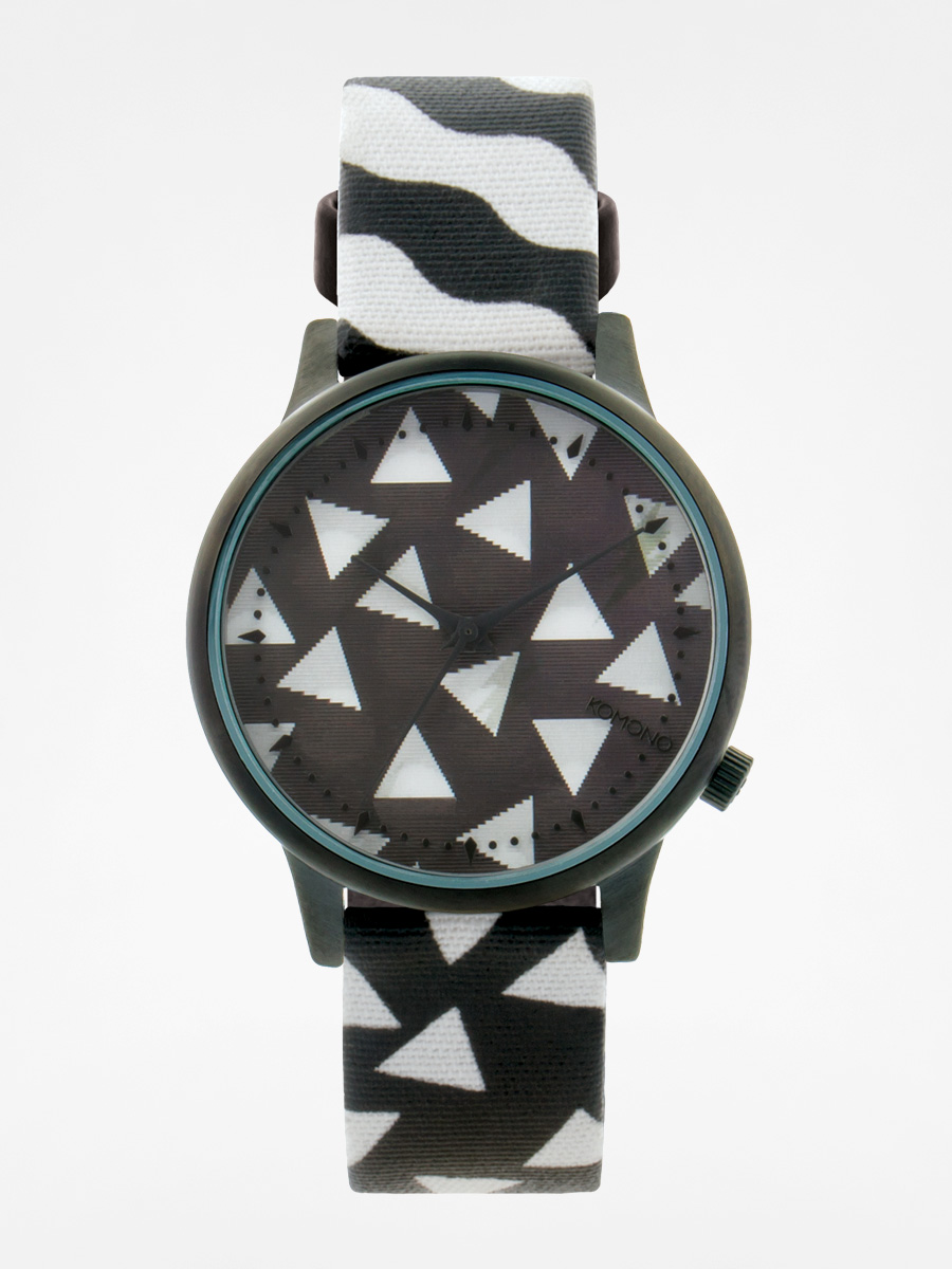 Komono Watch Estelle Happy Socks black (black white)
