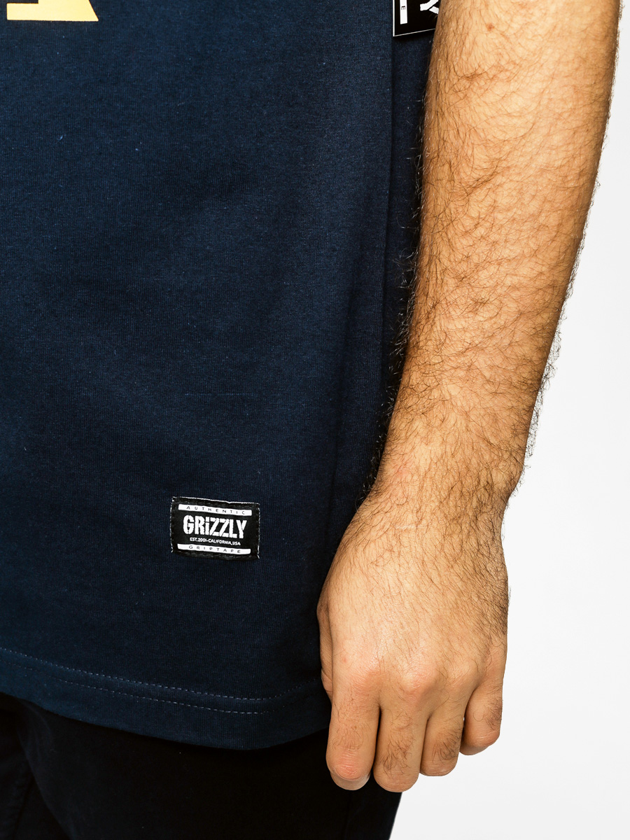 Diamond Grizzly T-shirt Phys Ed Bear (navy)