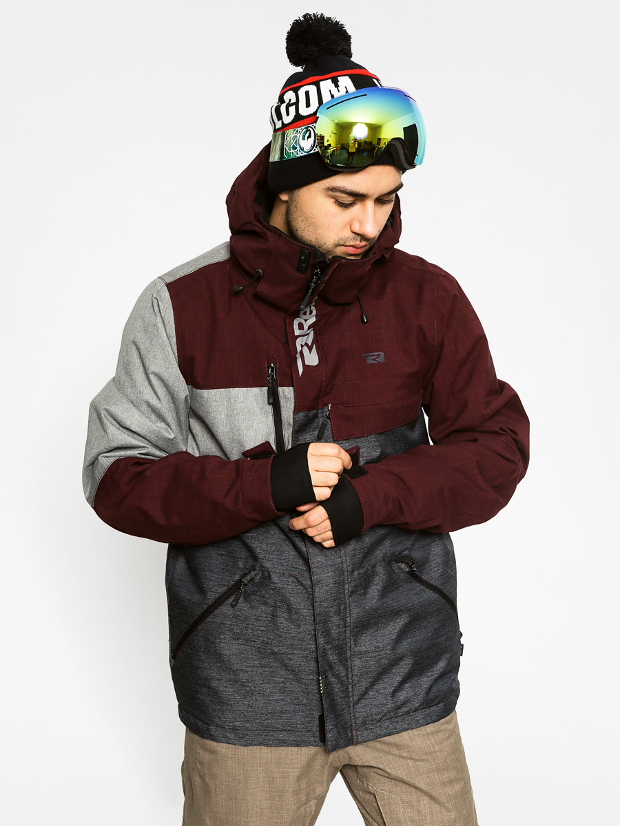 Mens Rehall Snowboard jacket Bob (oxblood red)