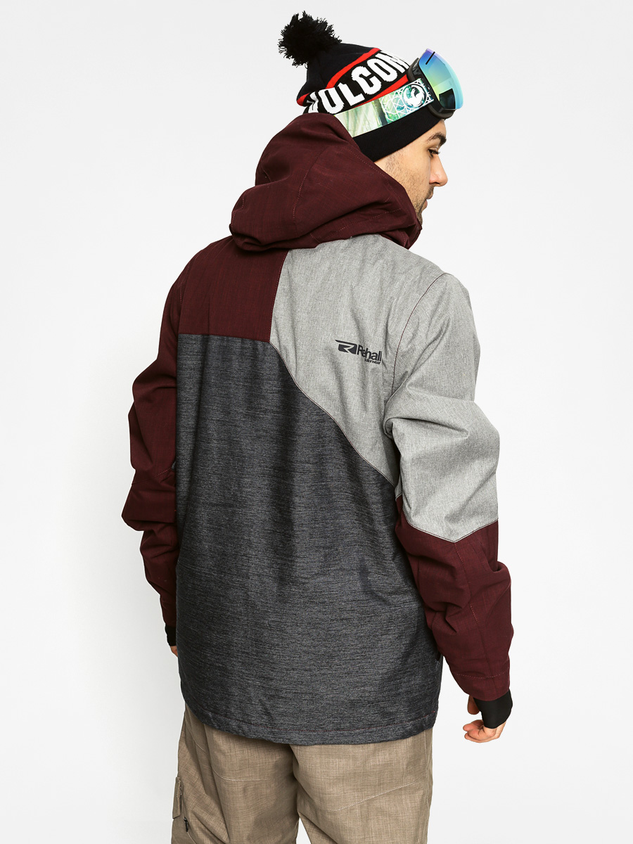 Mens Rehall Snowboard jacket Bob (oxblood red)