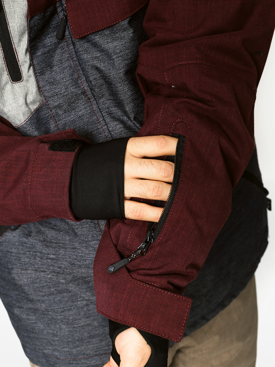 Mens Rehall Snowboard jacket Bob (oxblood red)