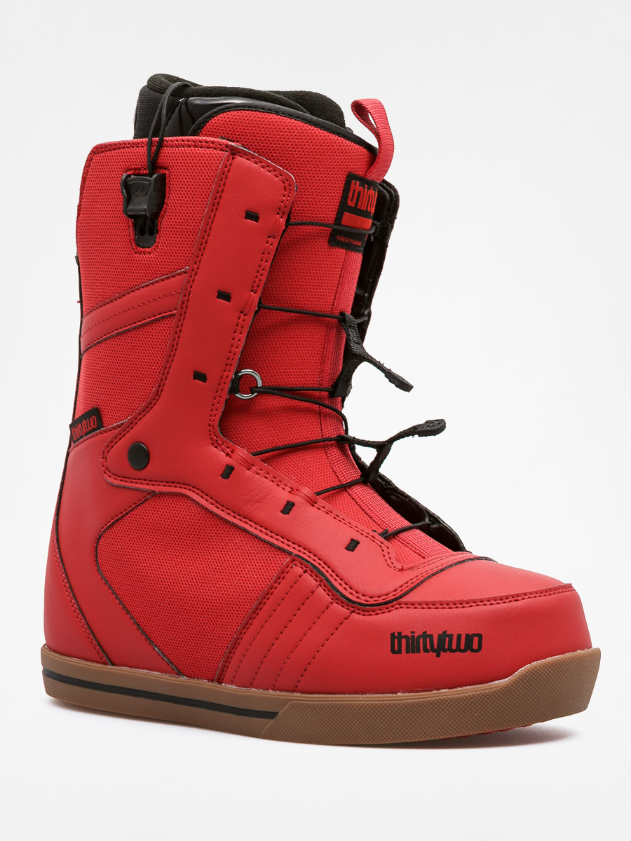 red snowboard boot laces
