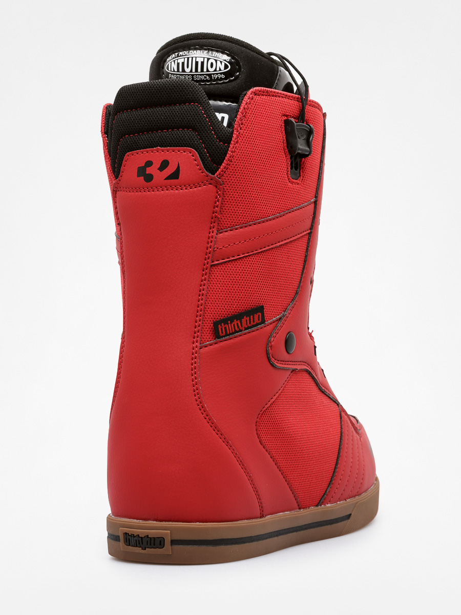 red snowboard boot laces