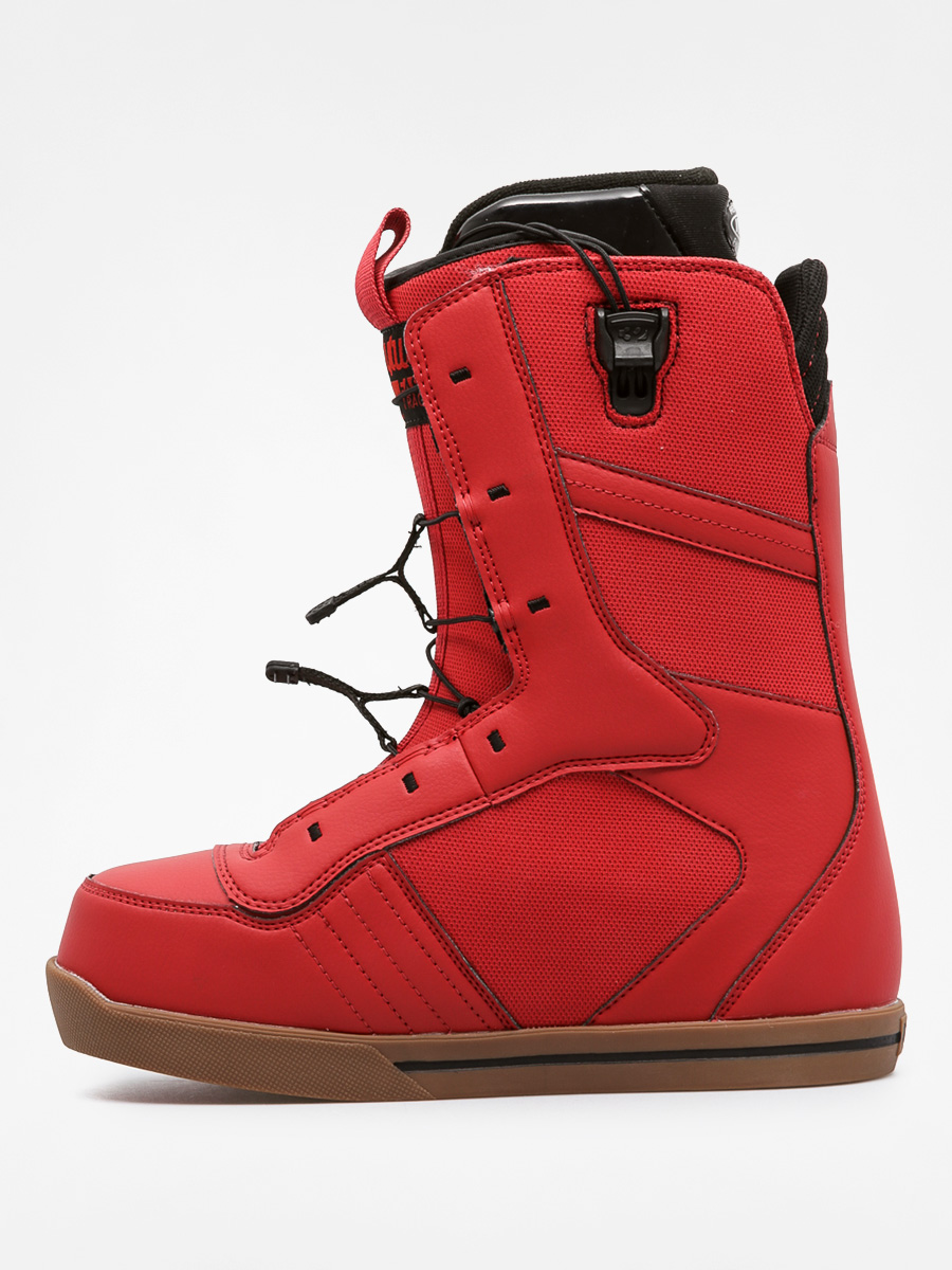 red snowboard boot laces