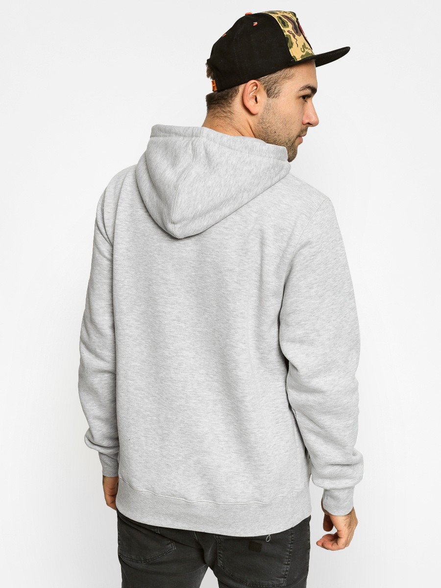 Polar Skate Hoodie Fill Logo Side Pocket HD (grey heather/black)