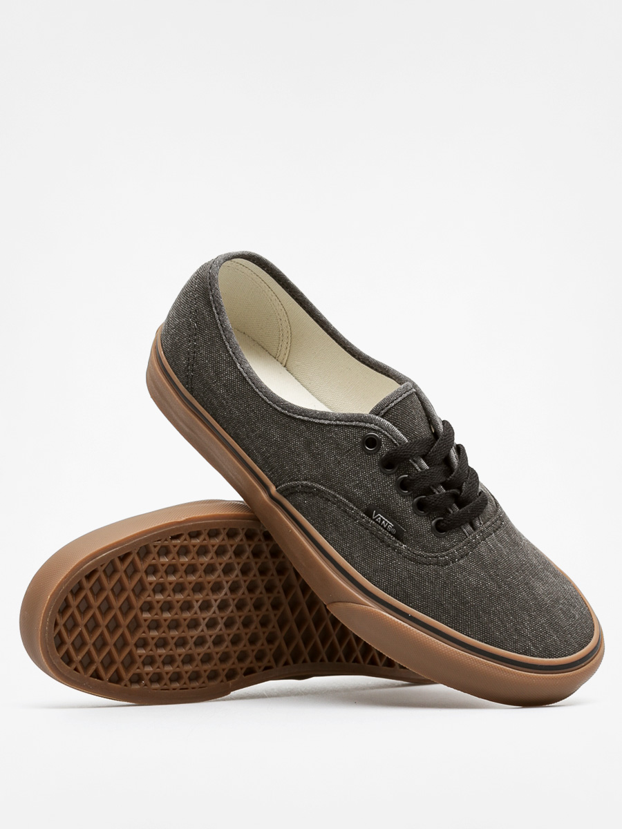 vans authentic washed black