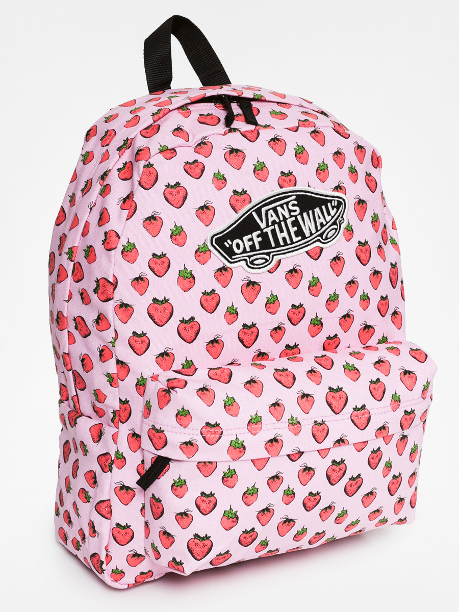 Vans Backpack Realm Wmn red (strawberries)
