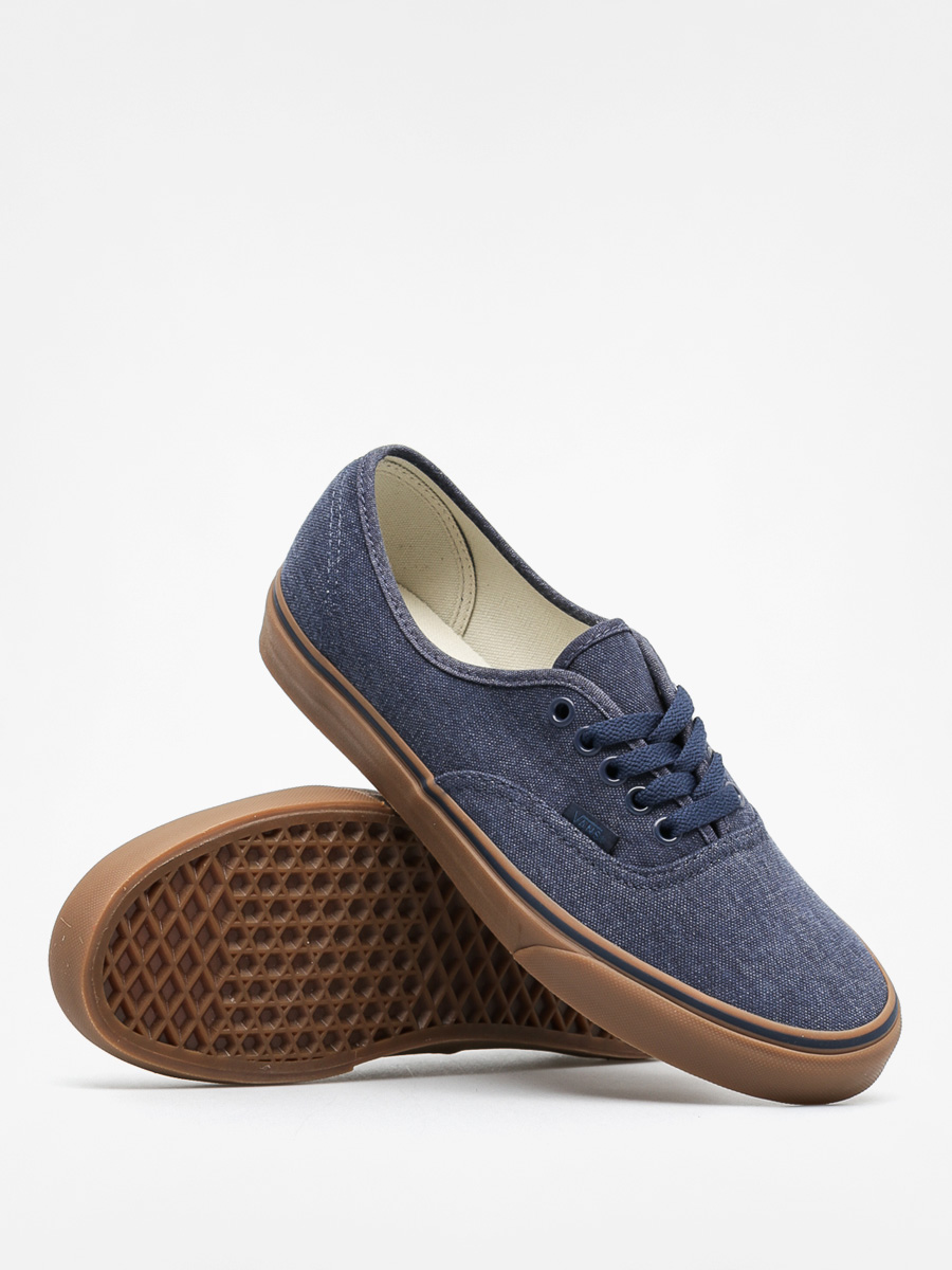 Vans Shoes Authentic navy blue (washed canvas/dress blues/gum)