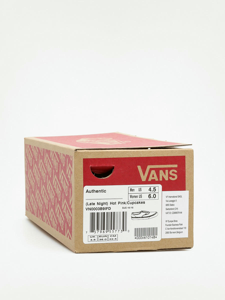 Vans Shoes Authentic (late night/hot pink/cupcakes)