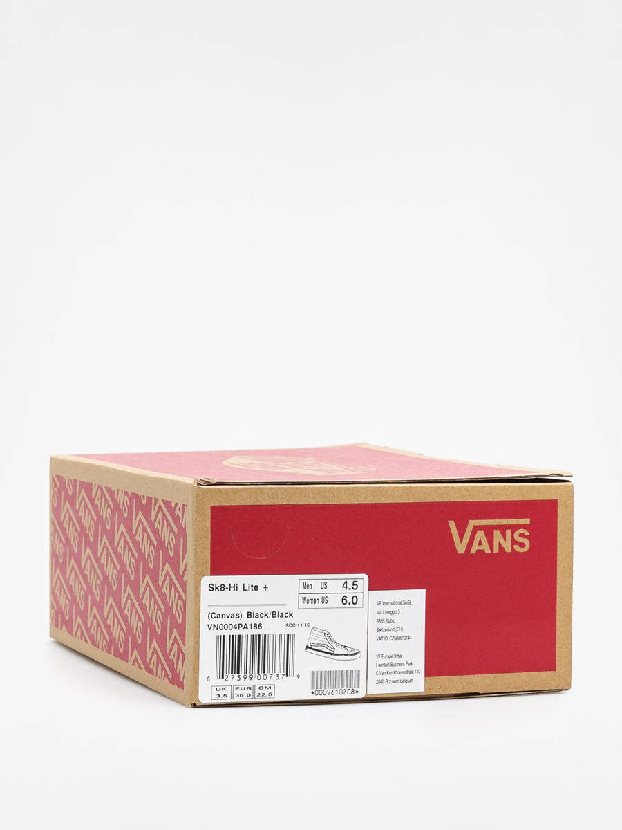 Vans Shoes Sk8 Hi Lite + (canvas/black/black)