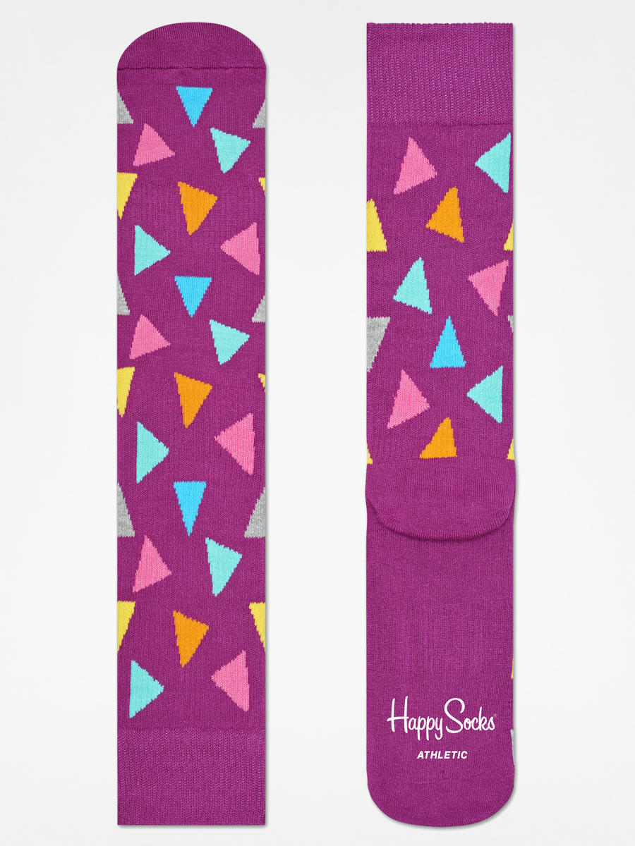 Happy Socks Socks Athletic Triangle (purple/multi)