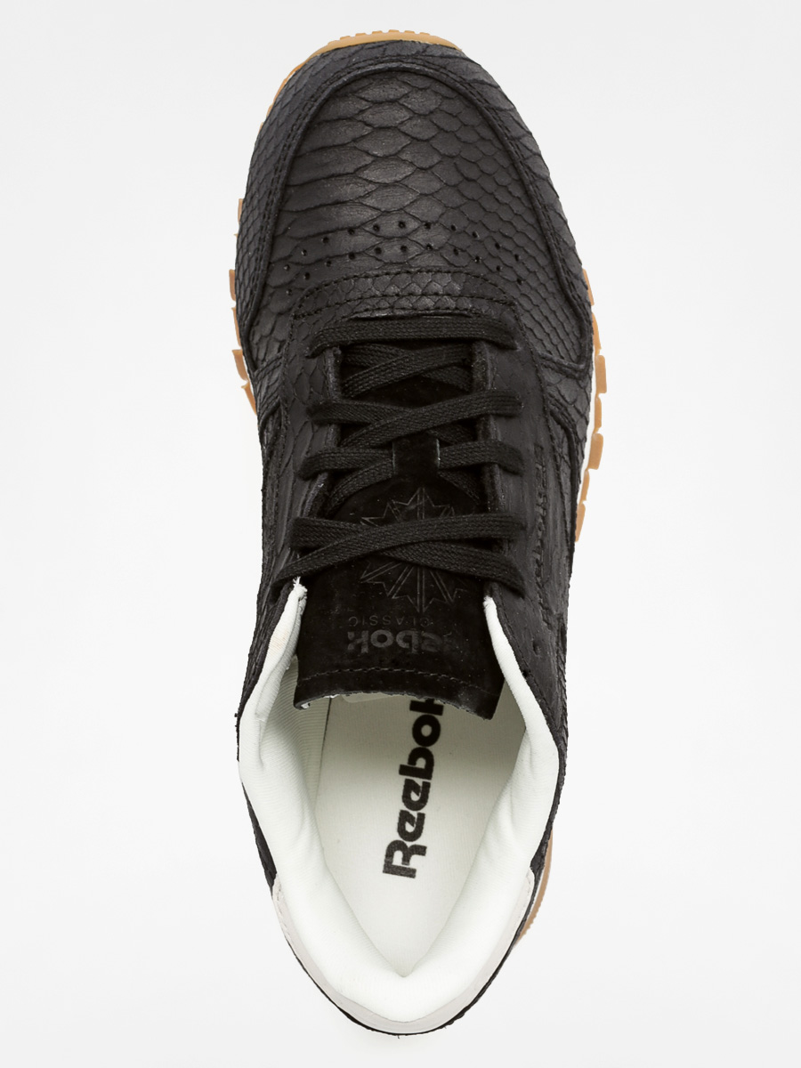 reebok classics black classic leather clean exotics