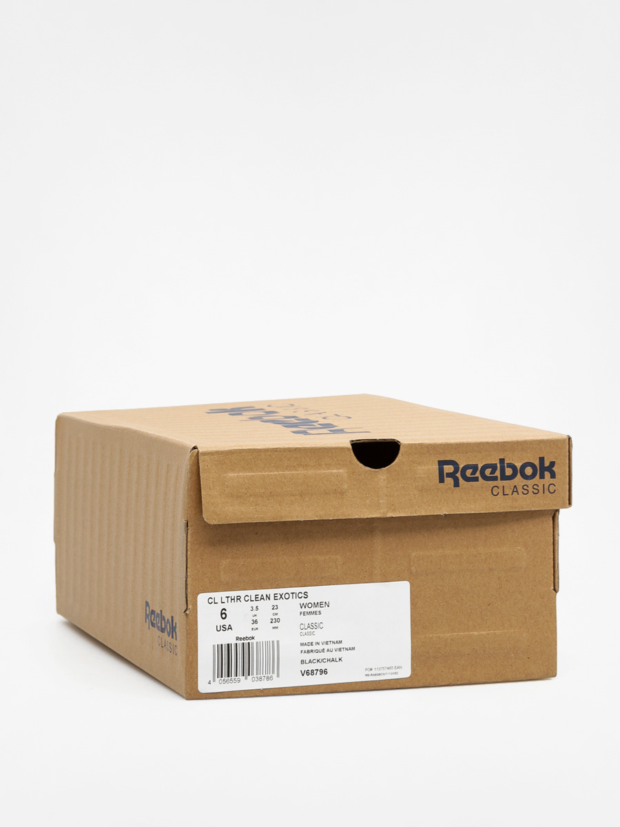 Reebok Sneakers Classic Leather Clean Exotics Wmn (black/chalk)