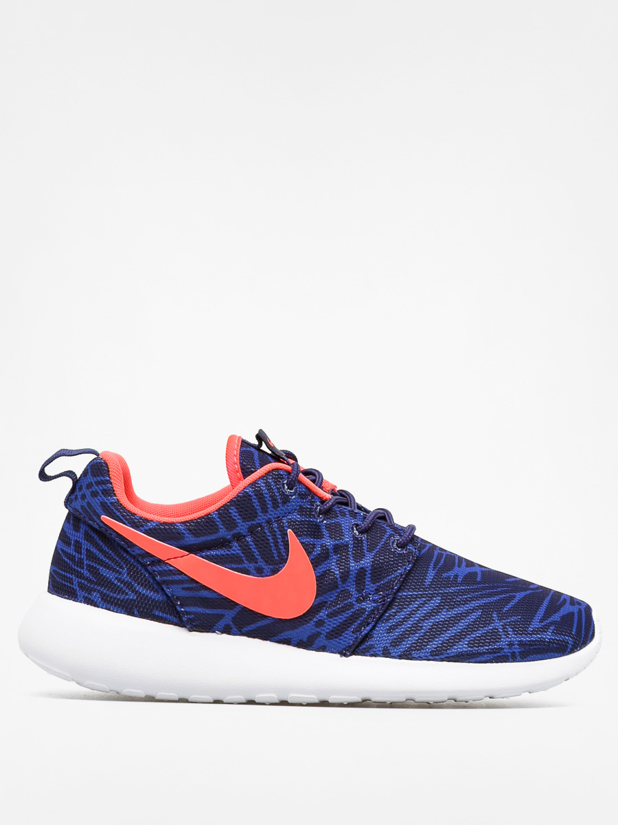 Nike Roshe One Shoes Wmn (Print lyl bl/brght crmsn gm ryl wht)
