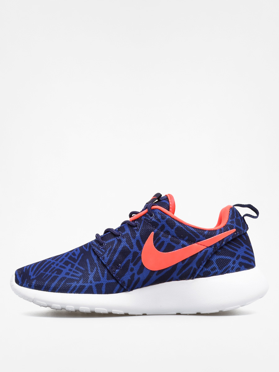 Nike Roshe One Shoes Wmn (Print lyl bl/brght crmsn gm ryl wht)