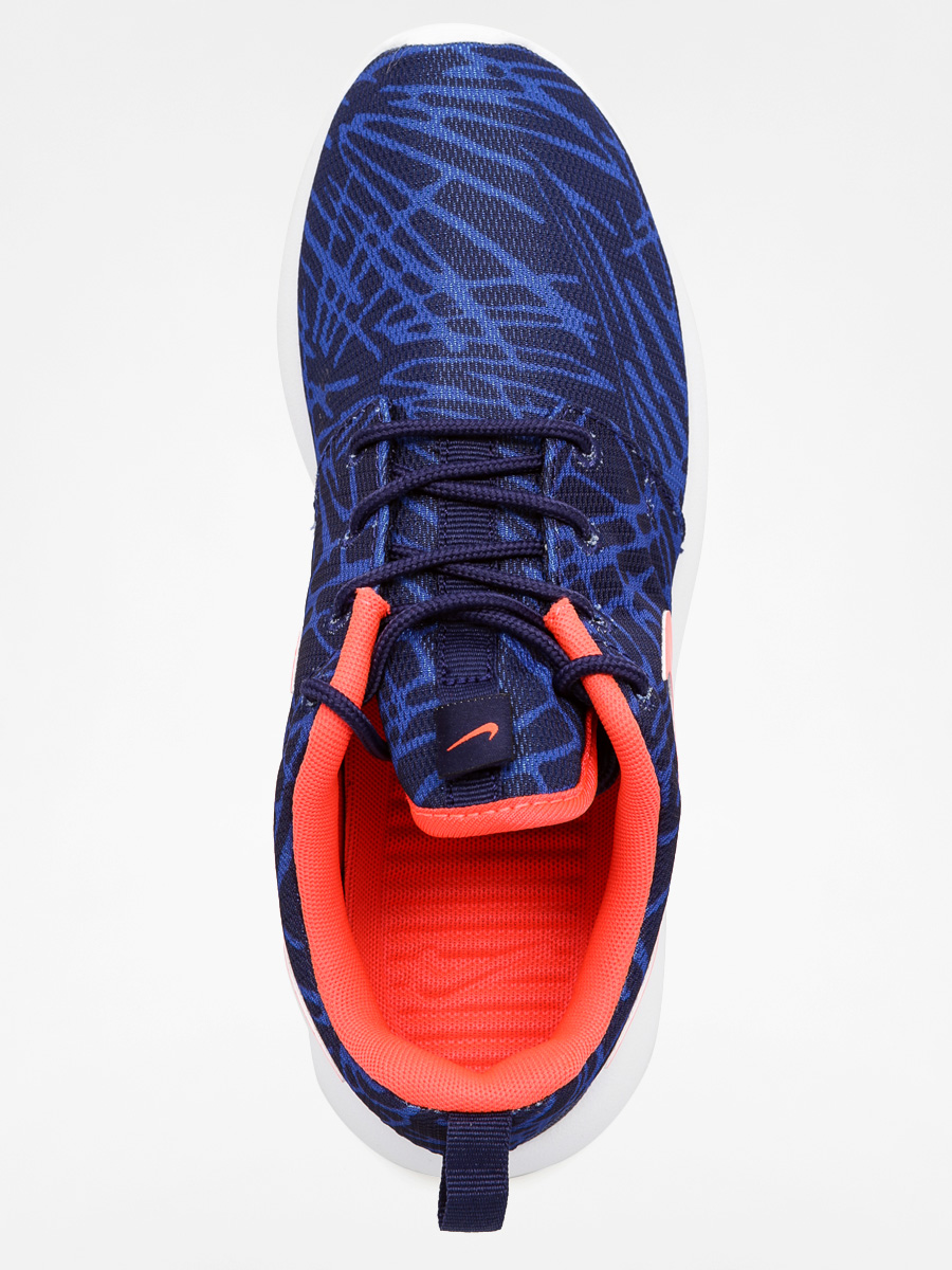 Nike Roshe One Shoes Wmn (Print lyl bl/brght crmsn gm ryl wht)