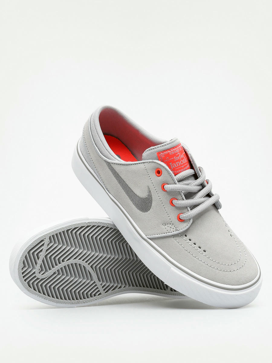 Waterig Mathis glans Nike Kids Shoes Stefan Janoski Gs (wlf gry/cl gry brght crmsn whi)