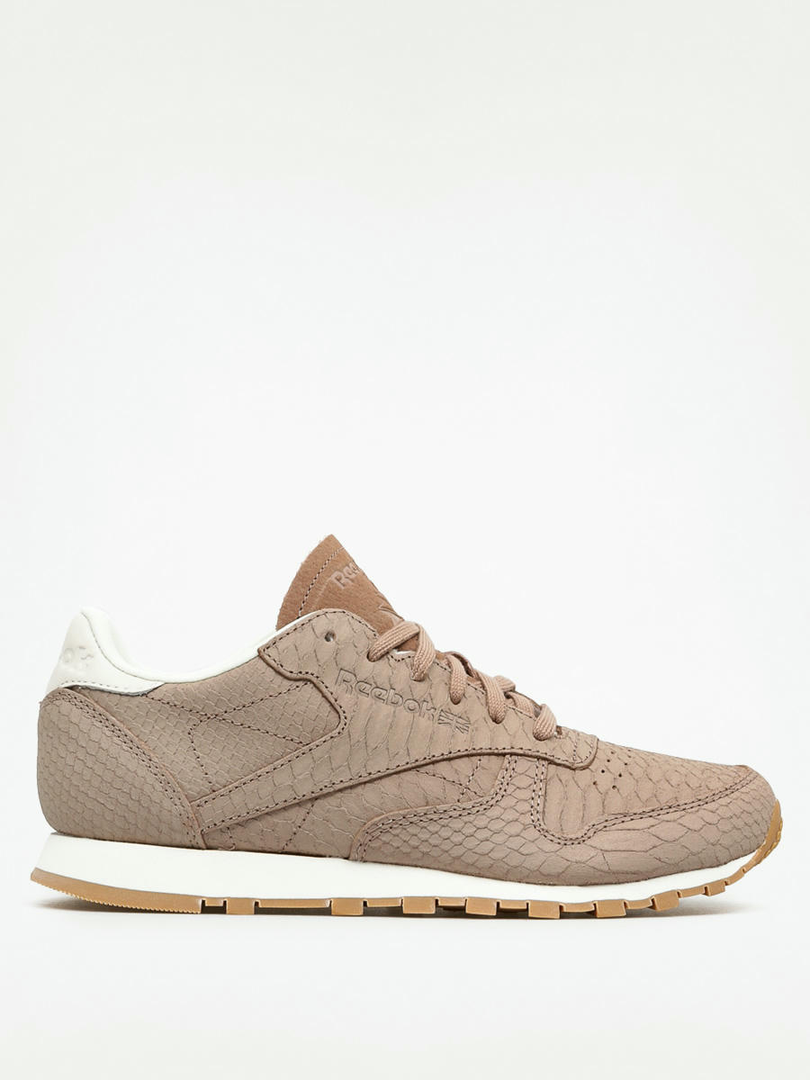 Sneakers Leather Clean Exotics Wmn (taupe/chalk)