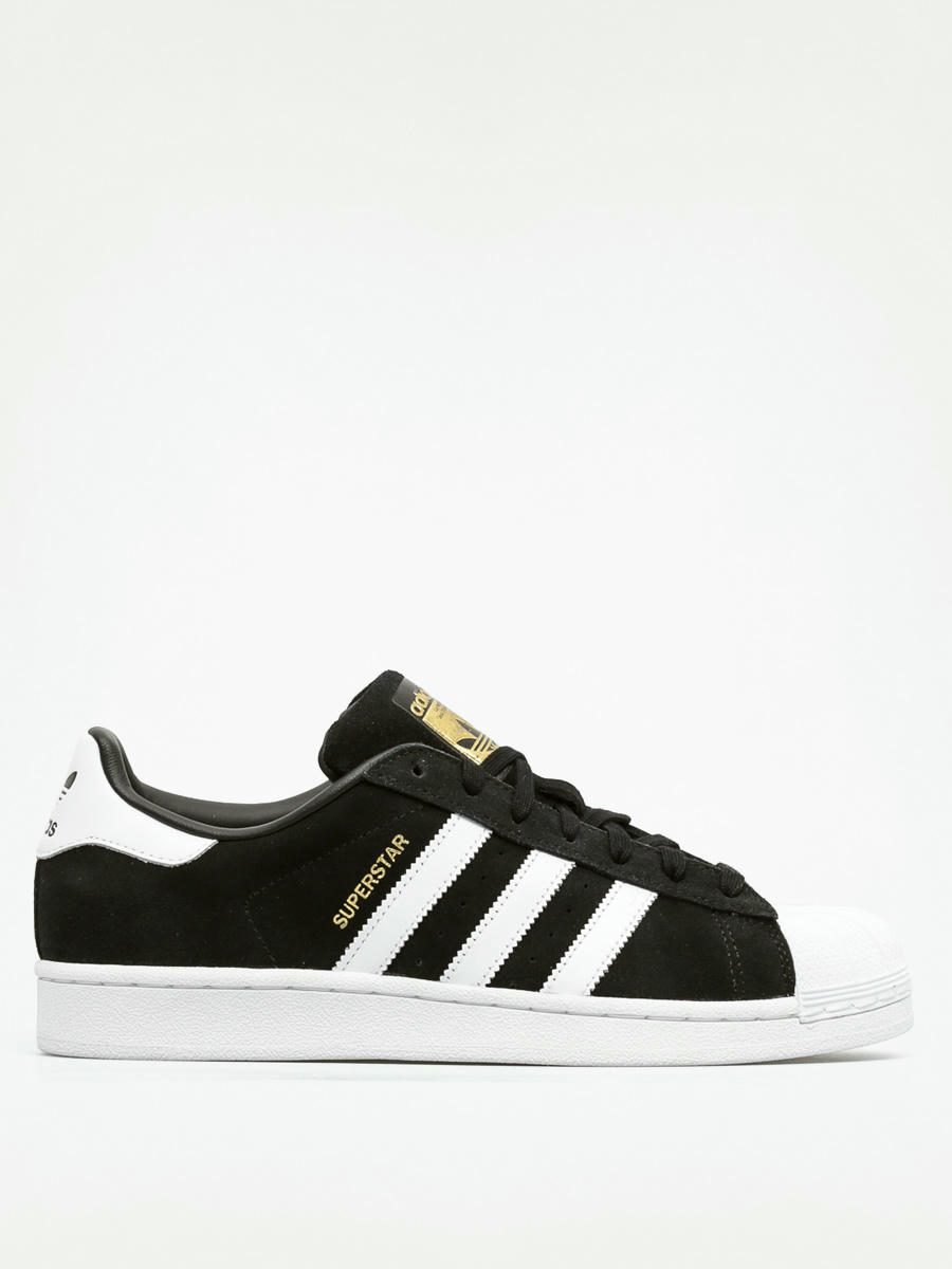 Superstar black hotsell and white suede