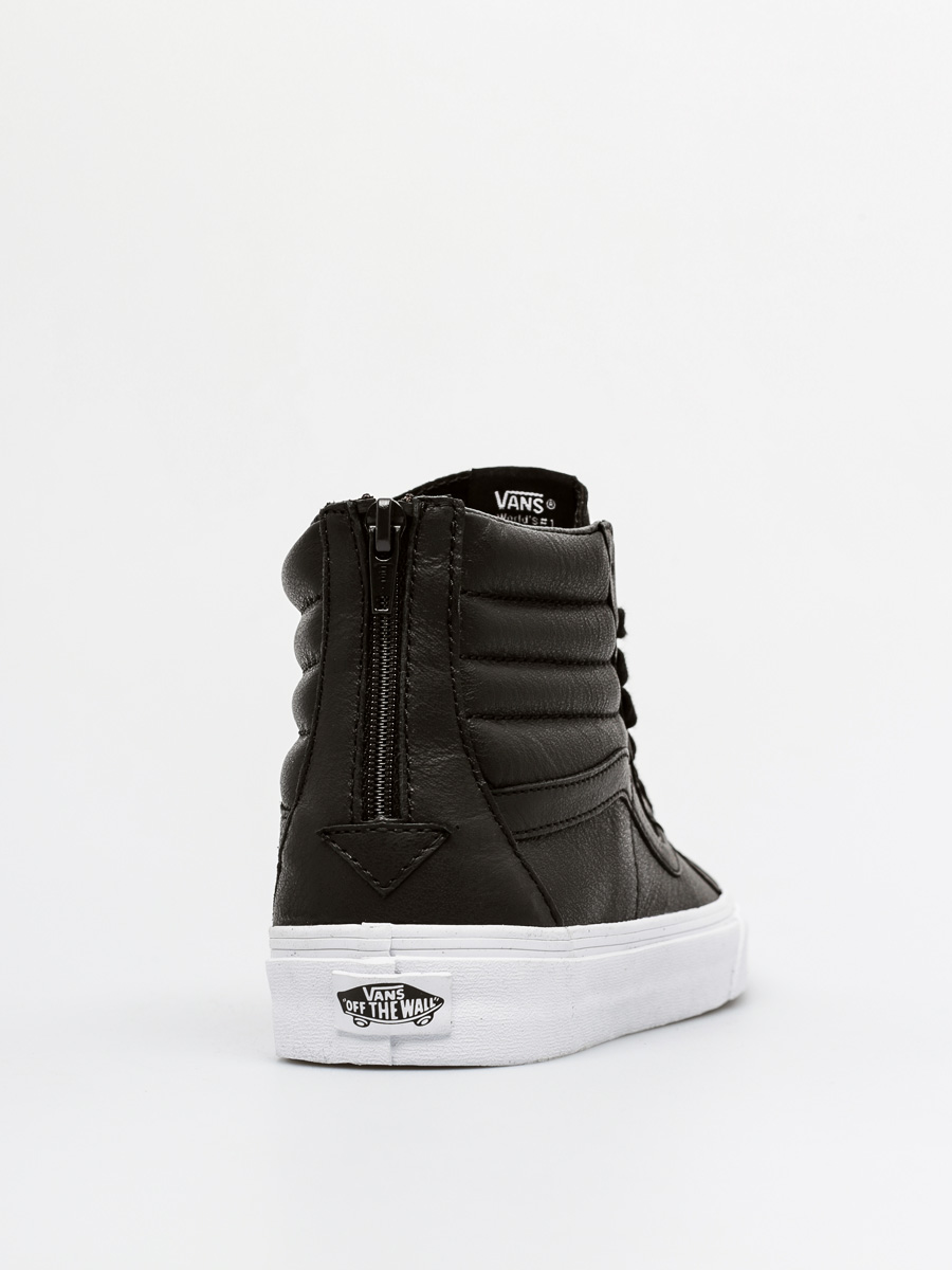 Vans Shoes Sk8 Hi Reissue Zip (premium leather/black/true white)