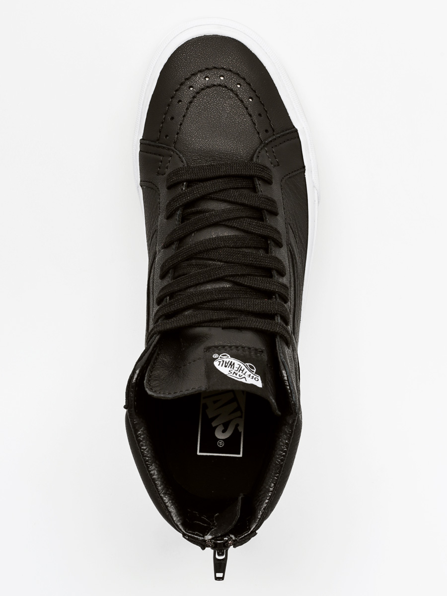 Vans Shoes Sk8 Hi Reissue Zip (premium leather/black/true white)