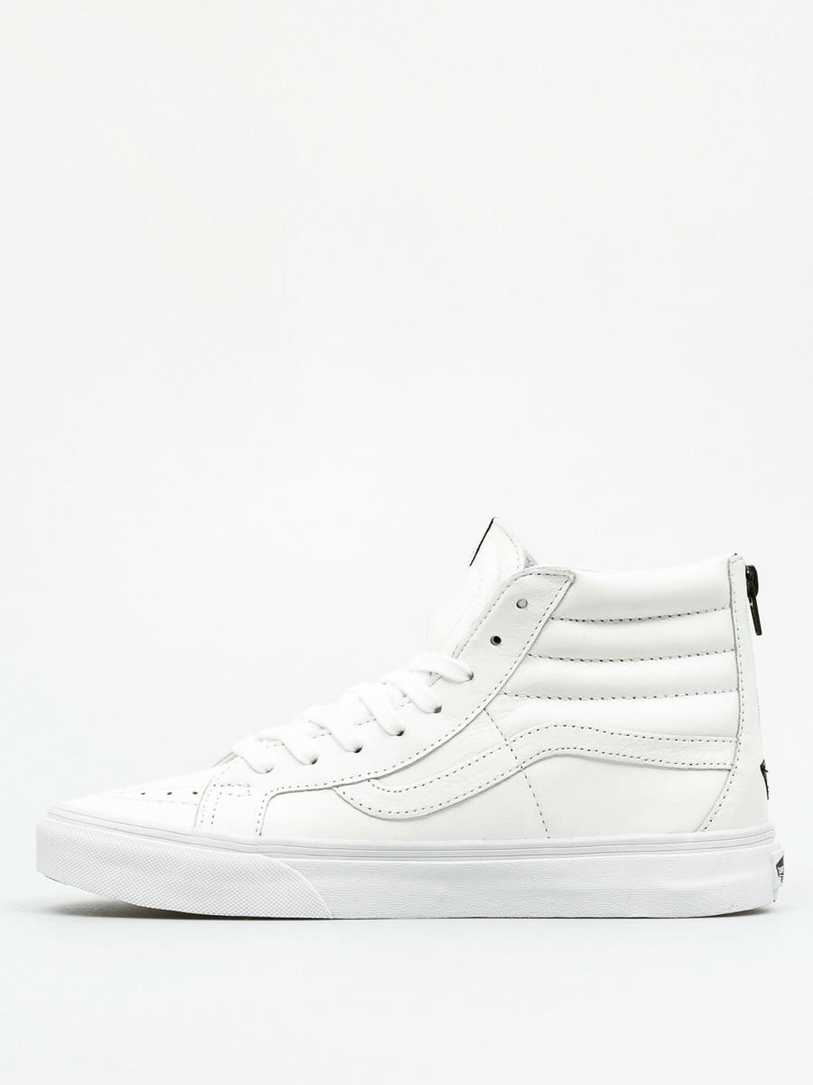 vans sk8 hi reissue white leather