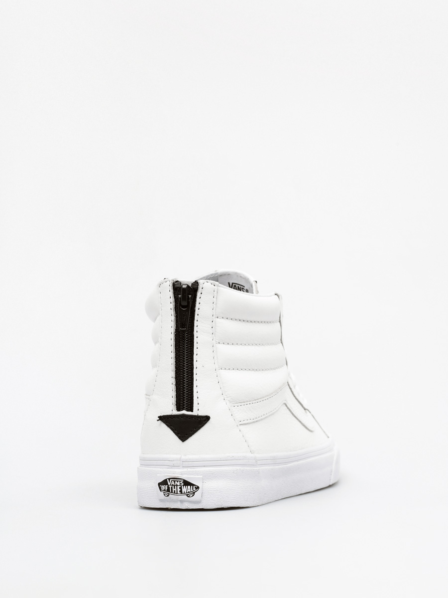 Vans Shoes Sk8 Hi Reissue Zip (premium leather/true white/black)