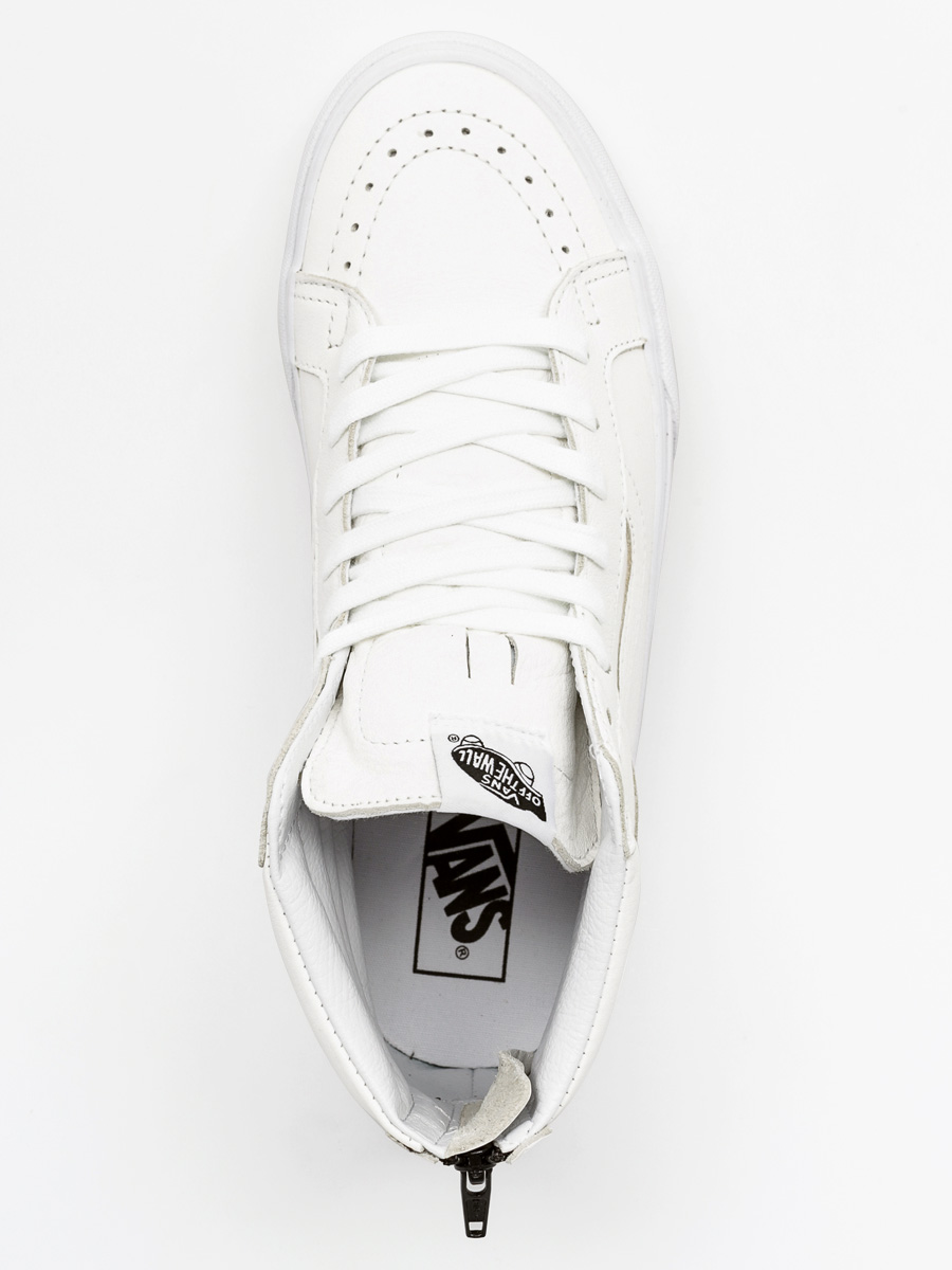 Vans Shoes Sk8 Hi Reissue Zip (premium leather/true white/black)
