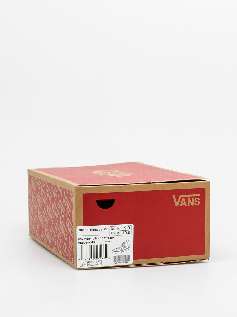 Vans Shoes Sk8 Hi Reissue Zip (premium leather/true white/black)