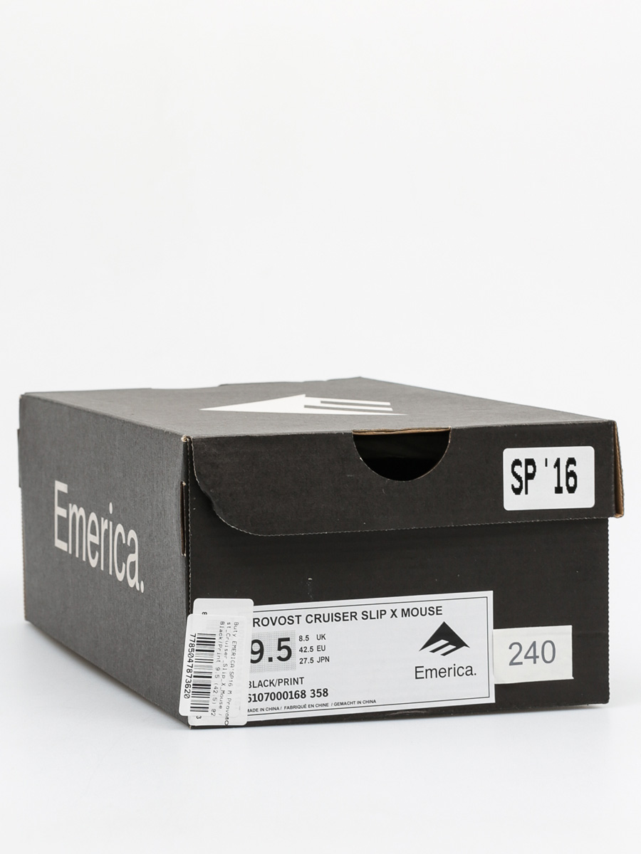 Emerica Shoes Provost Cruiser Slip X Mouse (black/print)