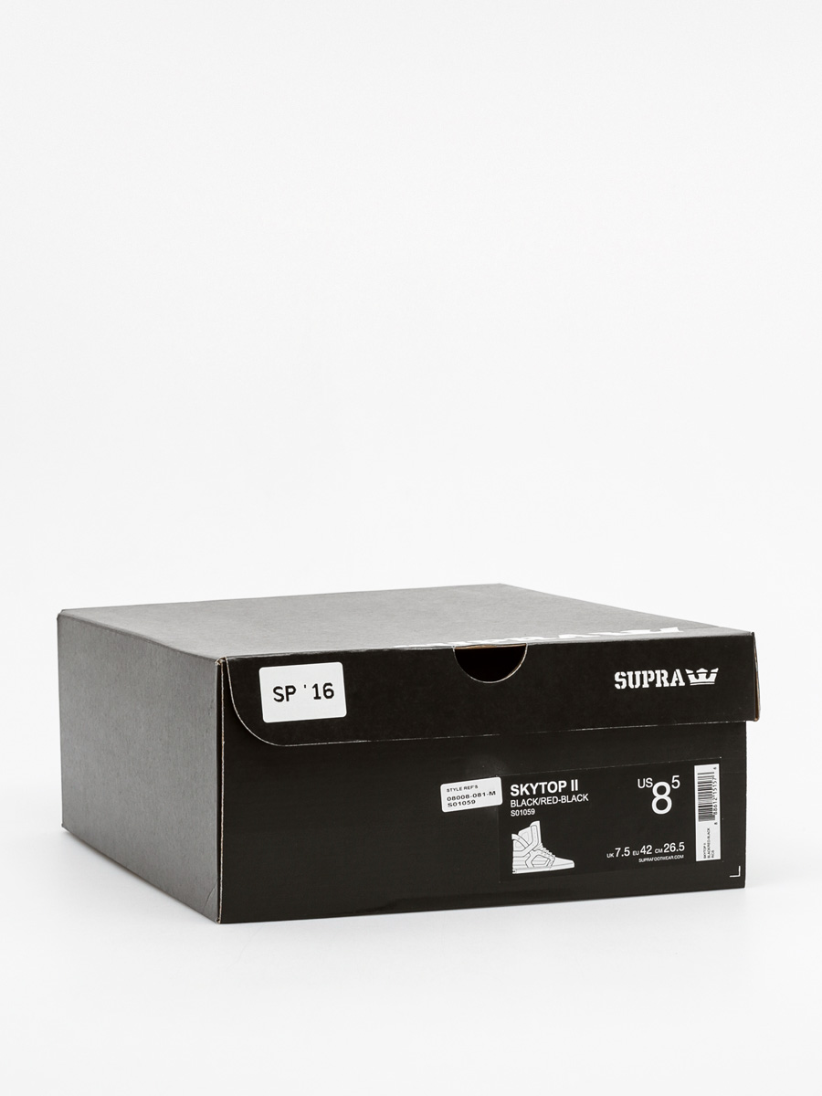 Supra Shoes Skytop II (black/black red)