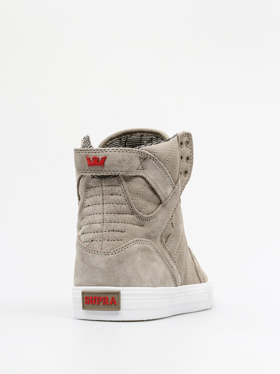 Supra Shoes Skytop (dark khaki white)