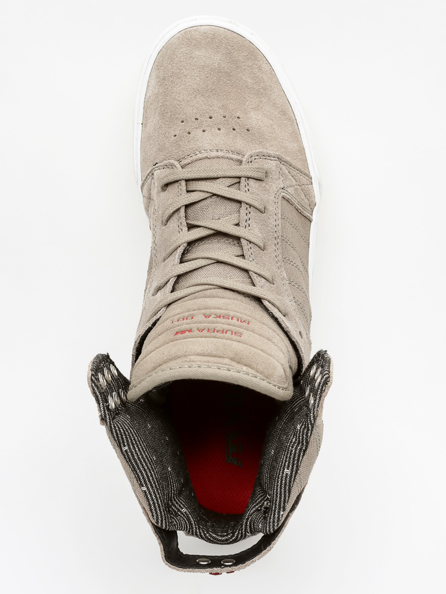 Supra Shoes Skytop (dark khaki white)