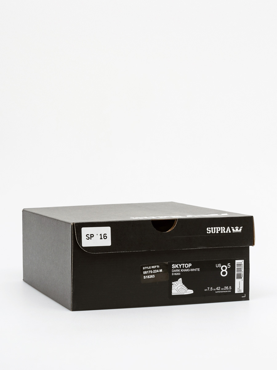 Supra Shoes Skytop (dark khaki white)