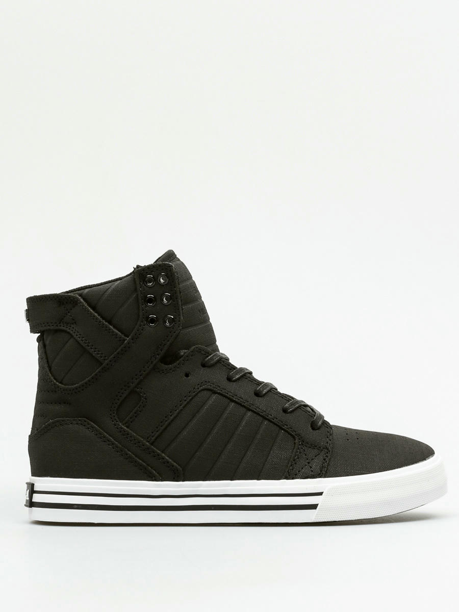 supra skytop black white