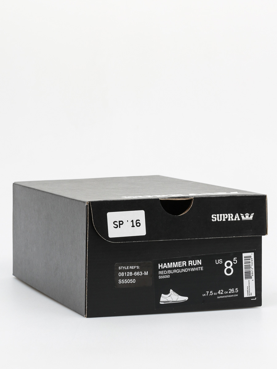 Supra Sneakers Hammer Run (red/burgundy white)