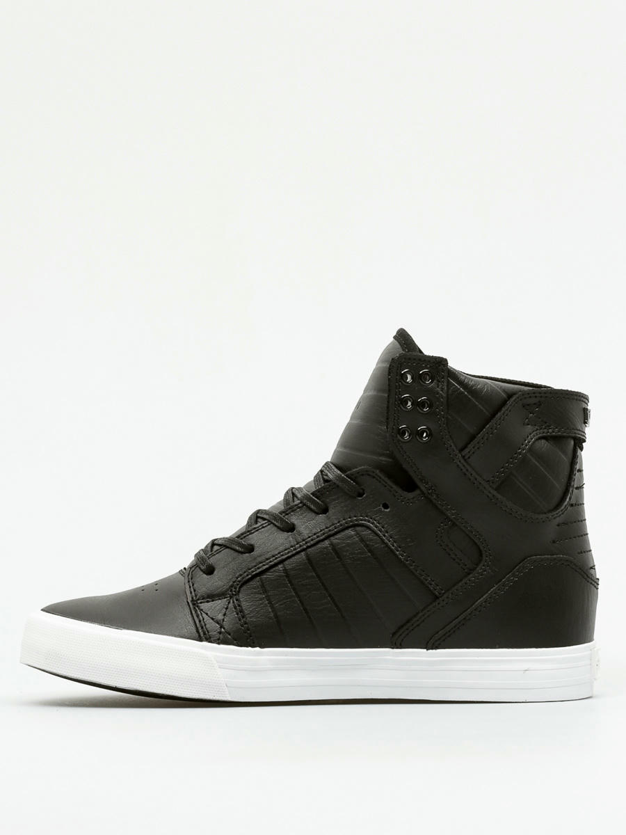 supra skytop black white