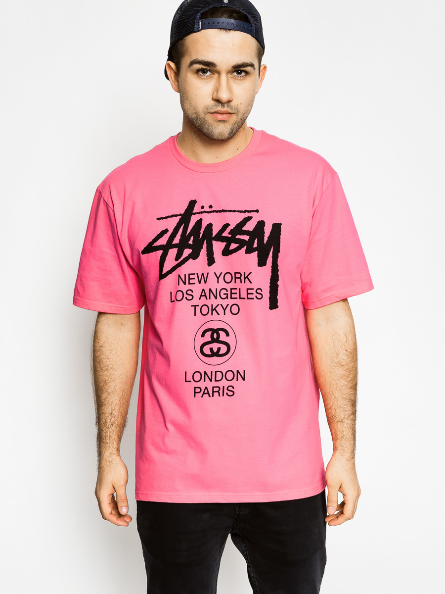 Stussy T-Shirt World Tour Tee (pink)