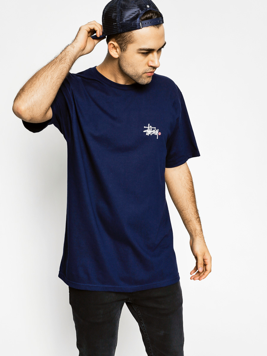 navy blue stussy shirt