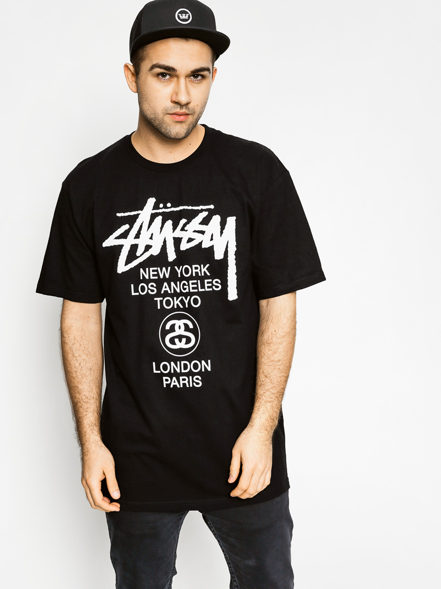 Stussy T-shirt World Tour Tee (black)