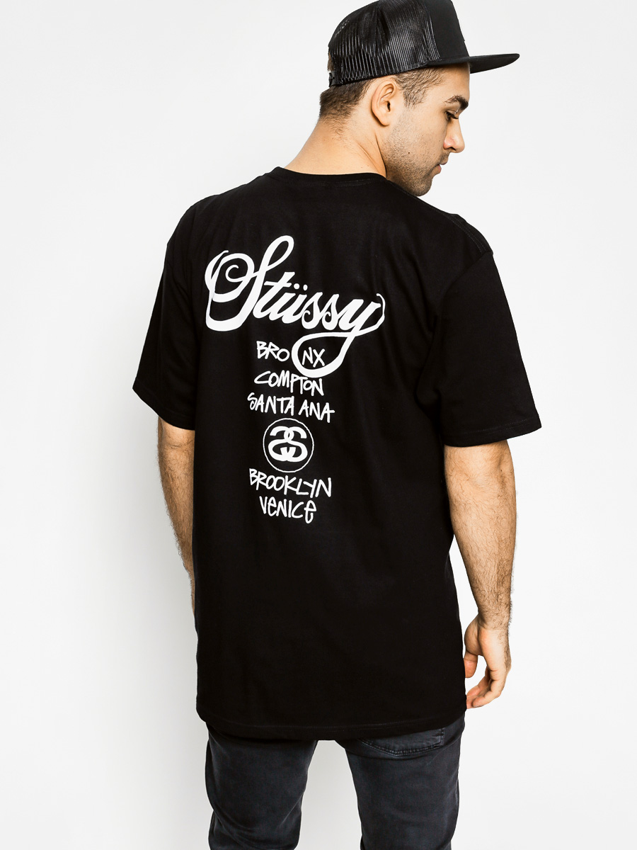 Stussy T-shirt World Tour Tee (black)
