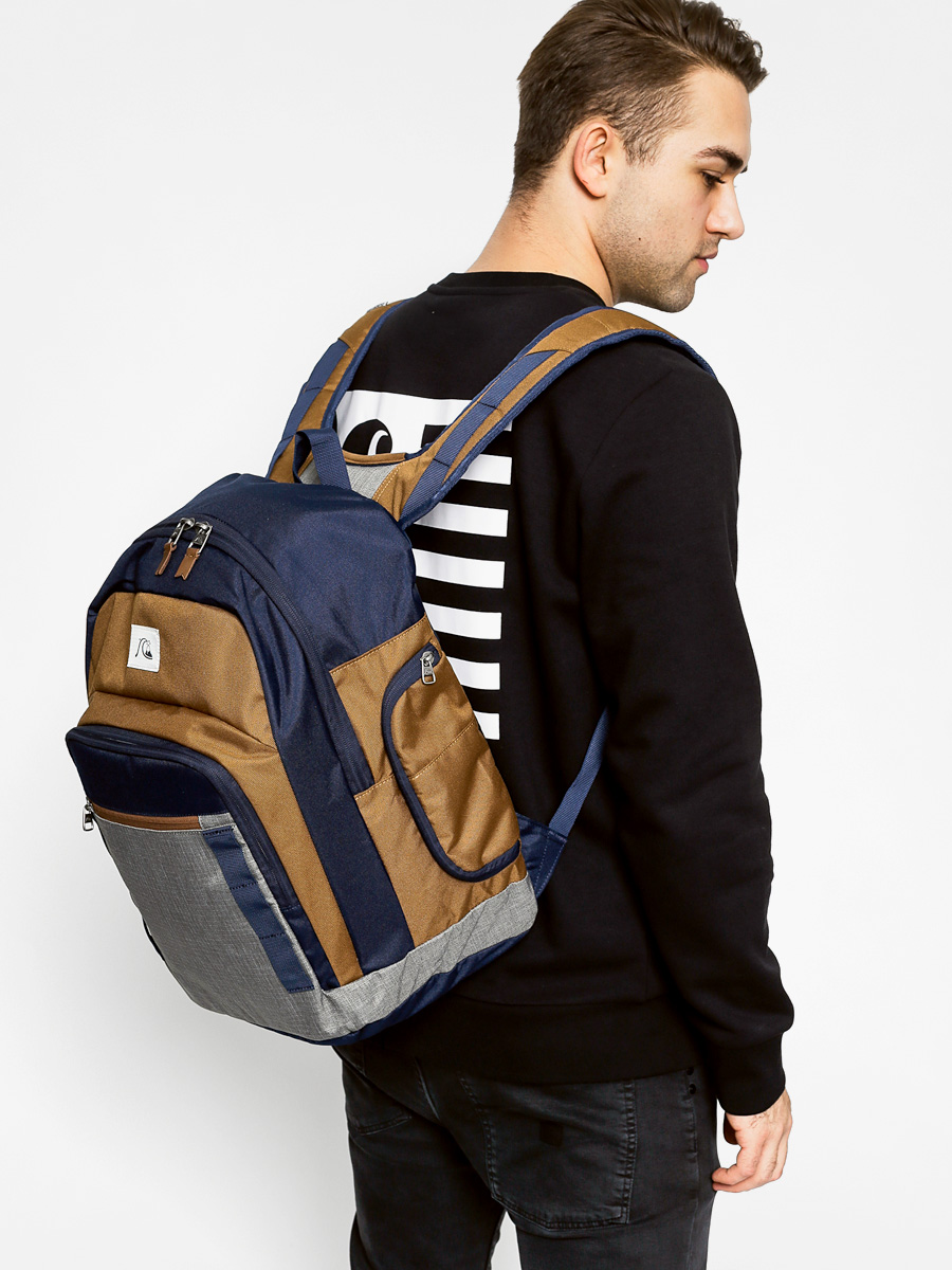 Quiksilver Backpack Schoolie (navy/brown/grey)