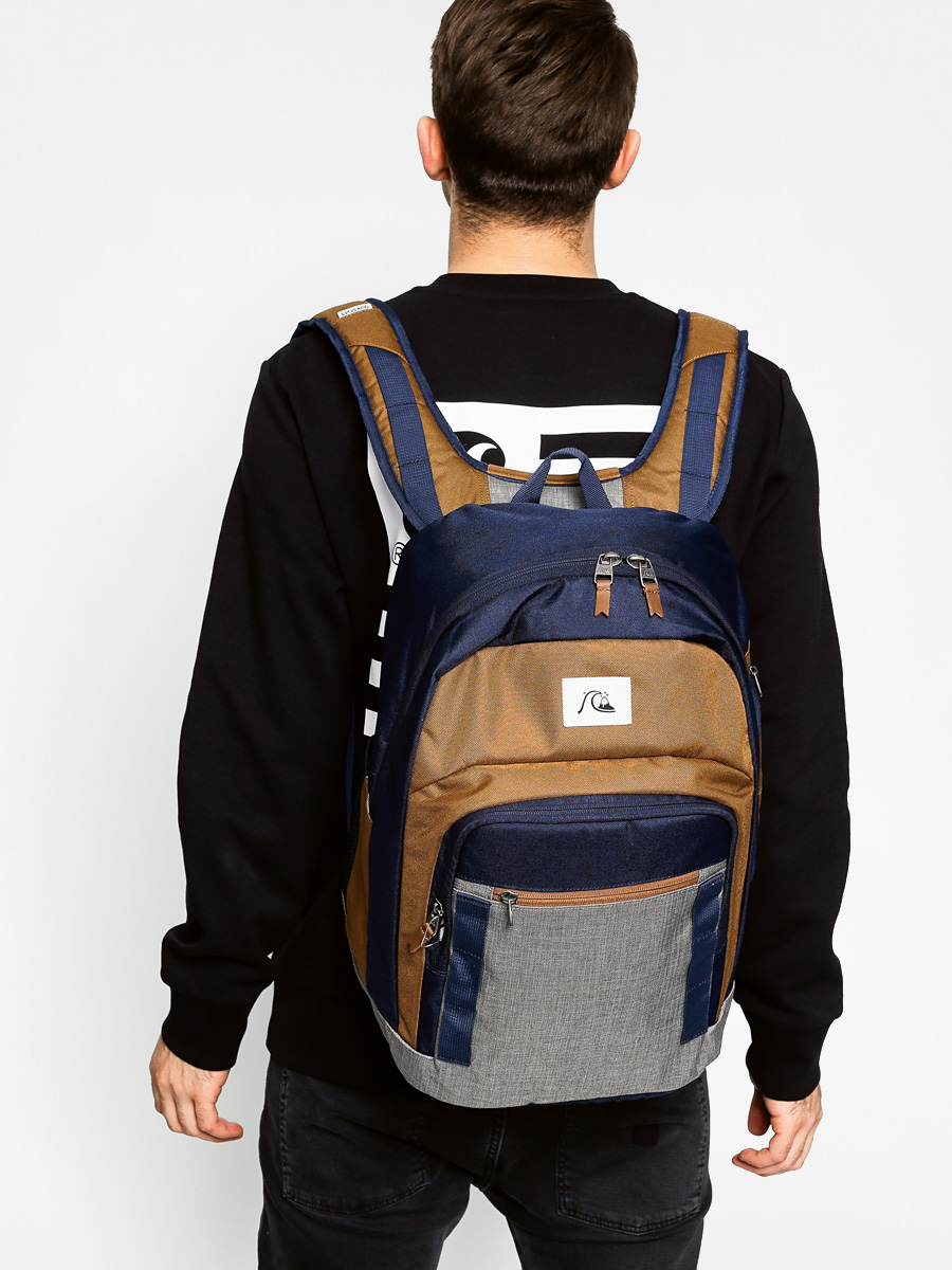 Quiksilver Backpack Schoolie (navy/brown/grey)