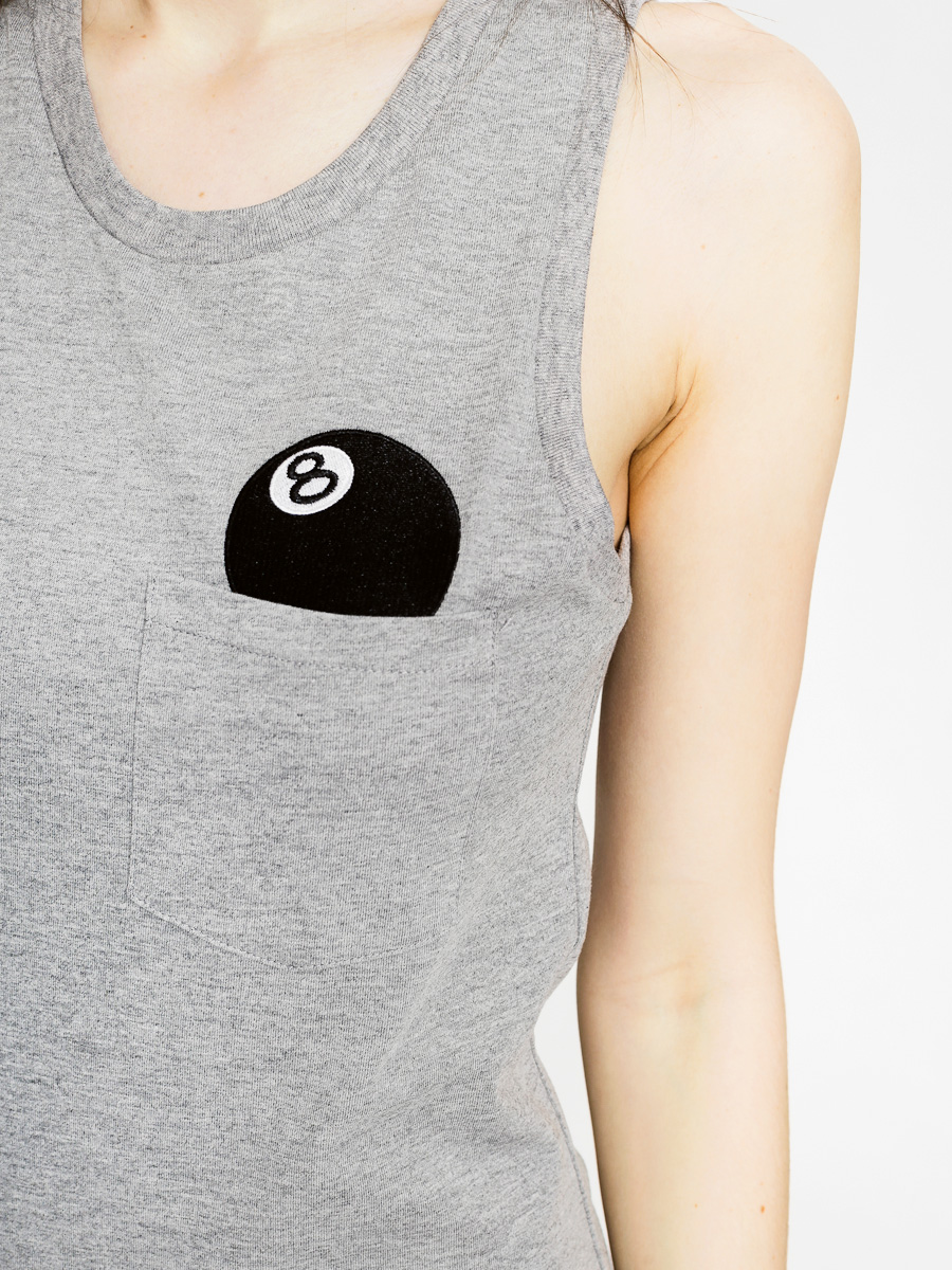 Stussy Dress 8 Ball Maxi Dress Wmn (grey heather)