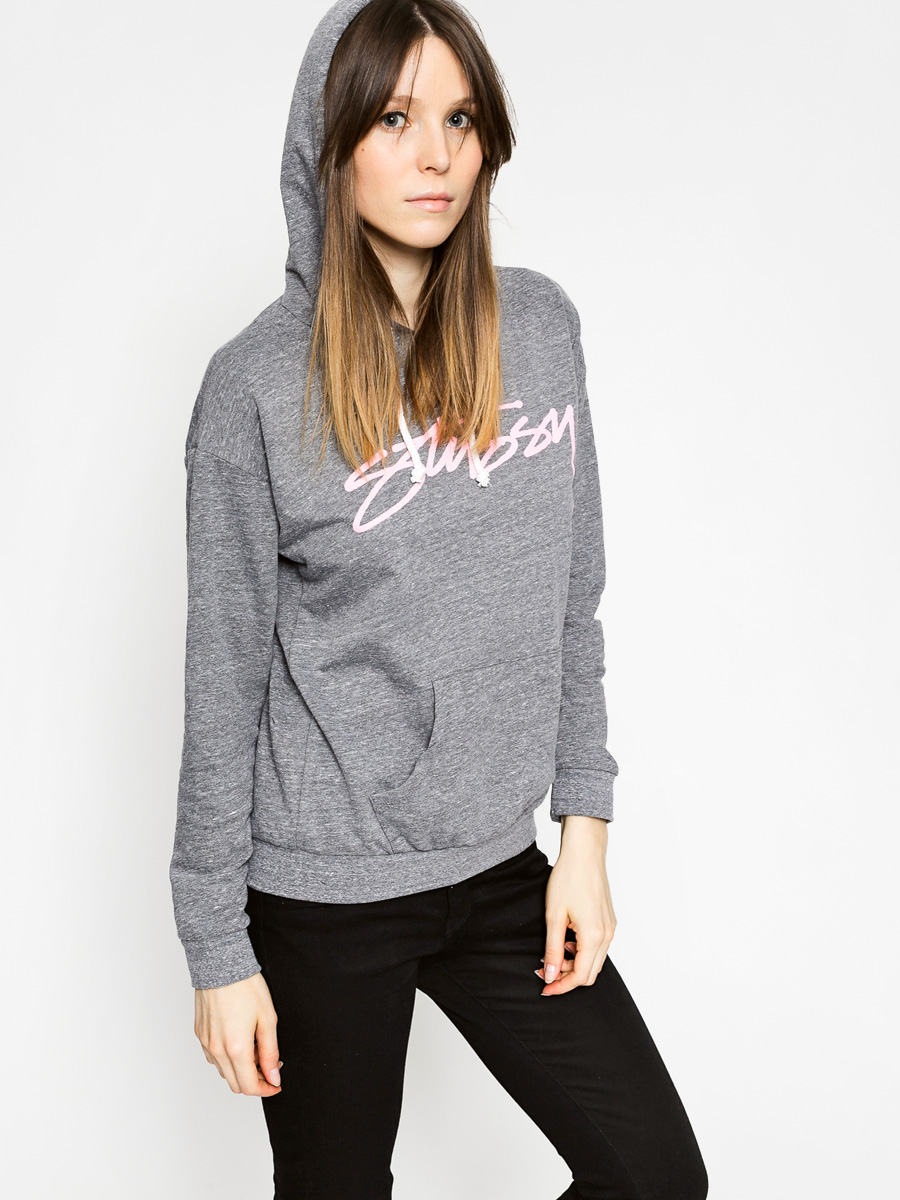 Stussy Hoodie Smooth Stock HD Wmn (grey heather)