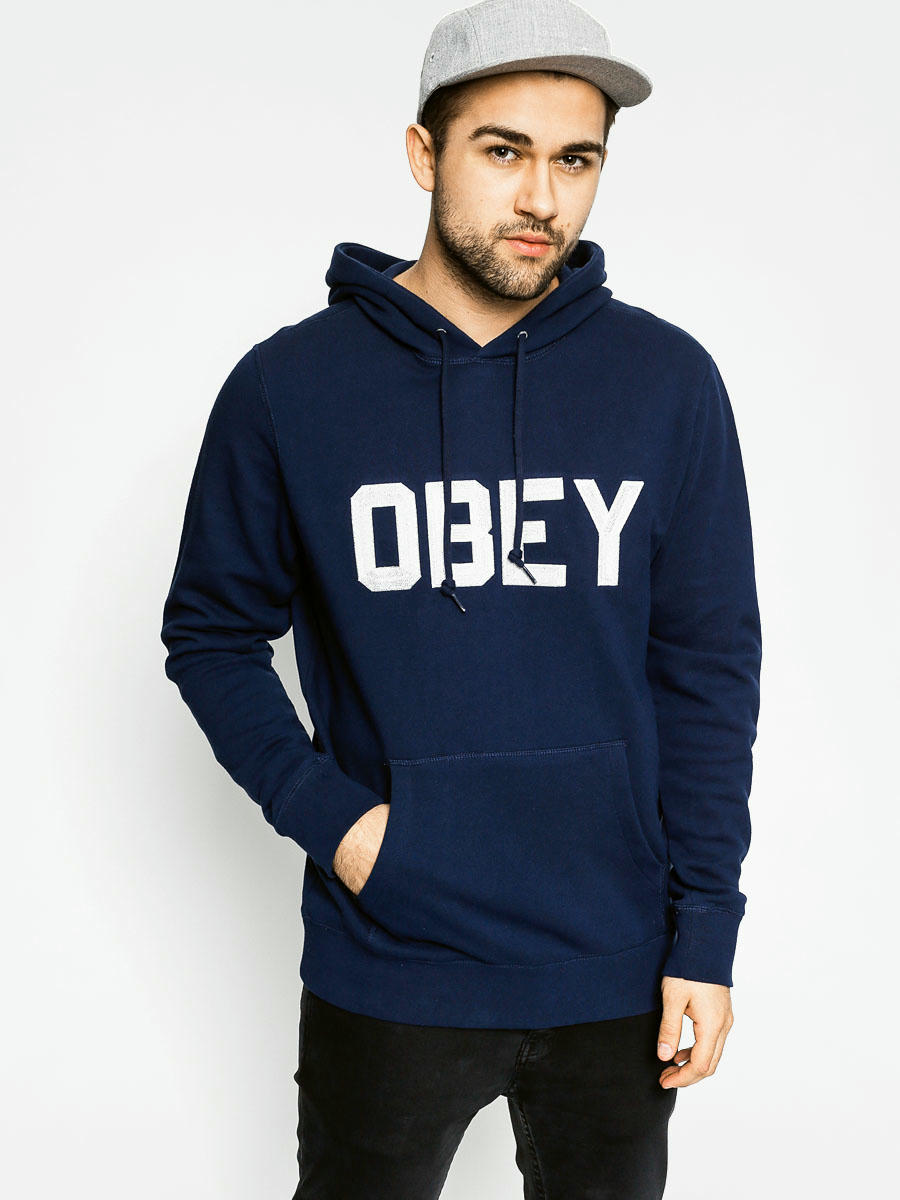 blue obey hoodie