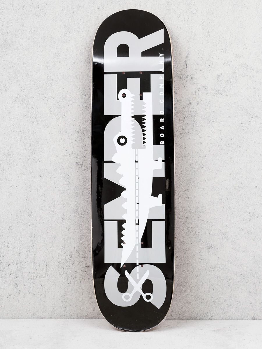 Semper Skateboards Deck Crocodile (black/white)