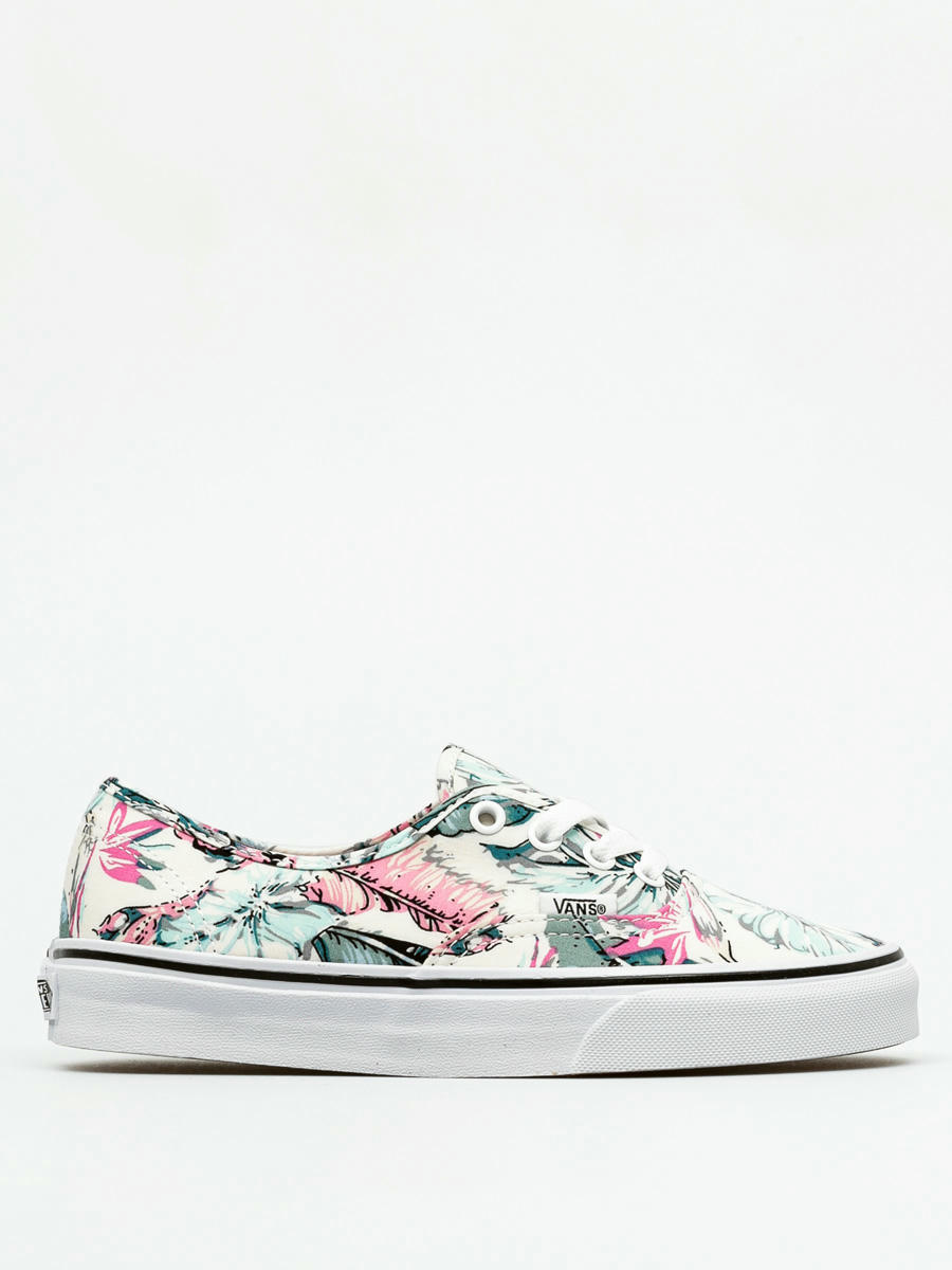 vans authentic tropical multi true white